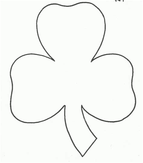 Shamrock Cutout Template Free Printable