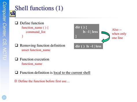 Shell Function