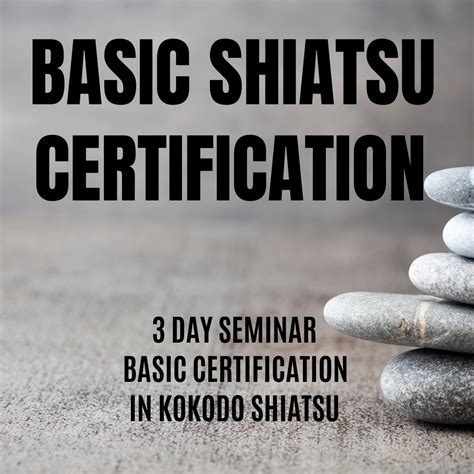 Description of Shiatsu Certification