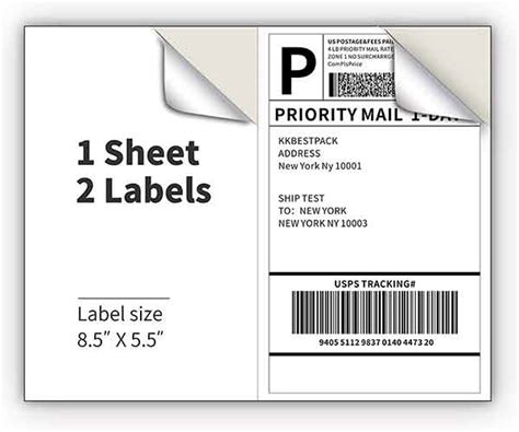 Shipping Labels for Zebra LP2824