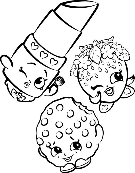 Shopkins Coloring Book Pages