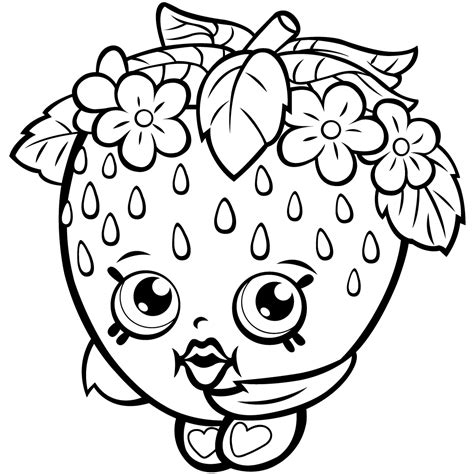 Shopkins Free Printable Coloring Pages