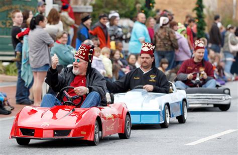 Shriners participating in a parade