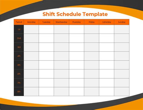 Sign Out Sheet Template for Shift Workers