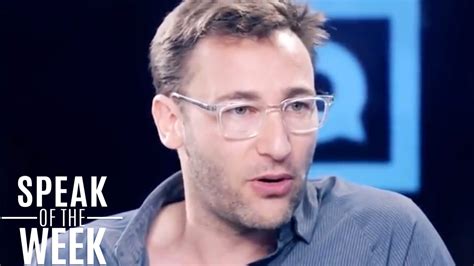 Simon Sinek speaking at an event