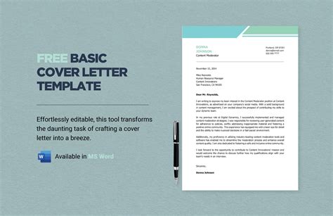 Simple Cover Letter Template