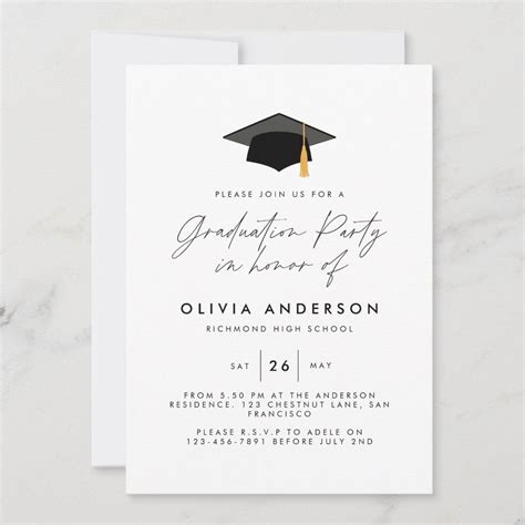 Simple and elegant graduation template