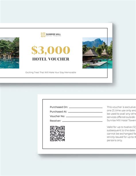 Simple Hotel Voucher Template