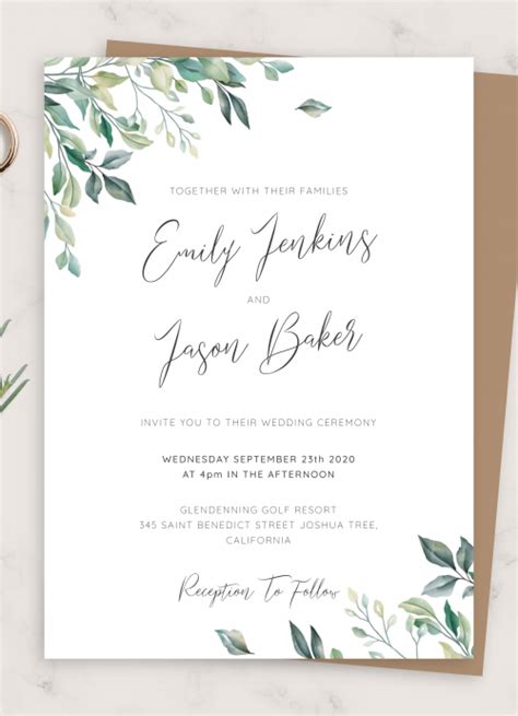 Simple and Elegant Invitation