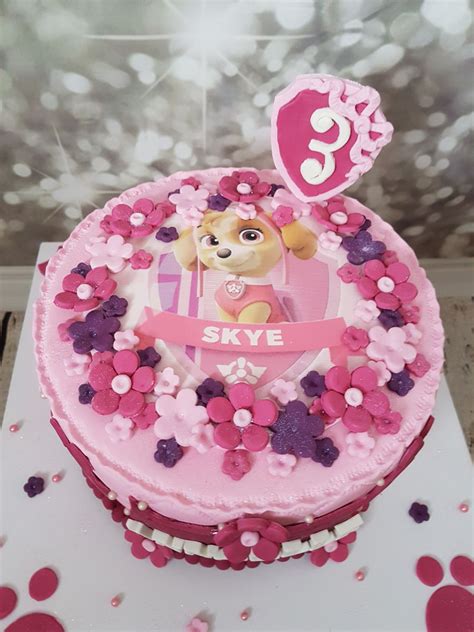 Paw Patrol Skye Cake Designs