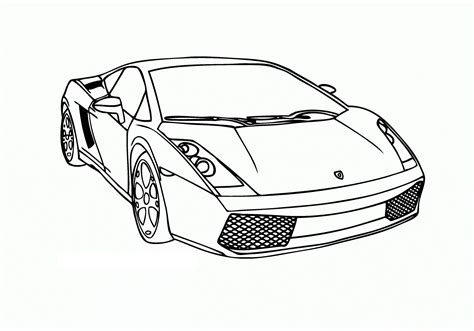 Sleek Race Car Coloring Page