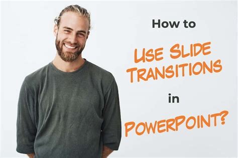 A person adding transitions to a slideshow