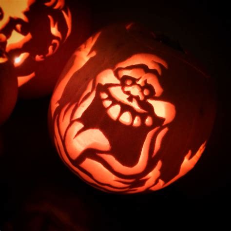 Slimer Pumpkin Carving