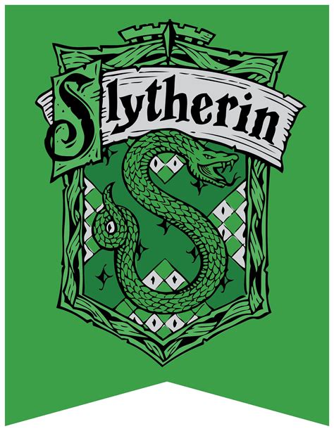 Slytherin House Flag Printable