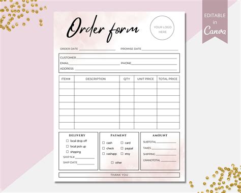 Small Business Order Forms