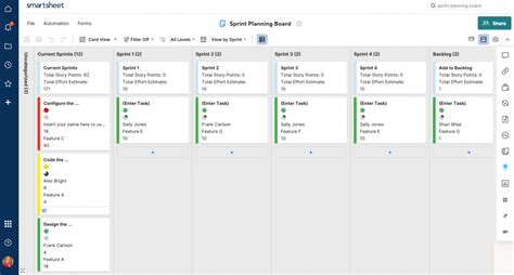 Smartsheet Kanban Board Template Columns