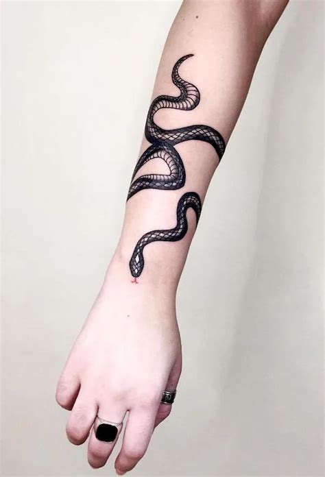 Snake Forearm Half Sleeve Tattoo Designs