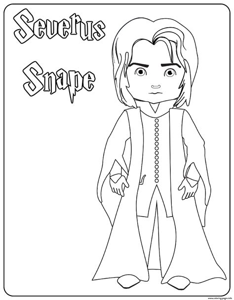 Snape coloring page