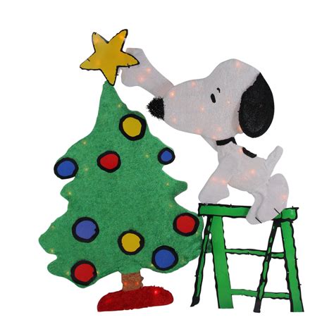 Snoopy Christmas Tree Decorating Printable