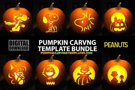 Snoopy Pumpkin Carving Template Designs For Halloween