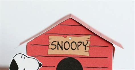 Snoopy dog house template DIY design