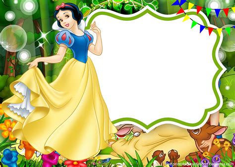 Snow White Invitation Template 7