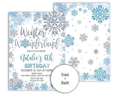 Snowflake Invitation