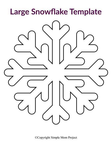 Snowflake Template 4