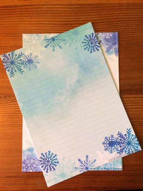 Snowflake Wonder Christmas Stationery