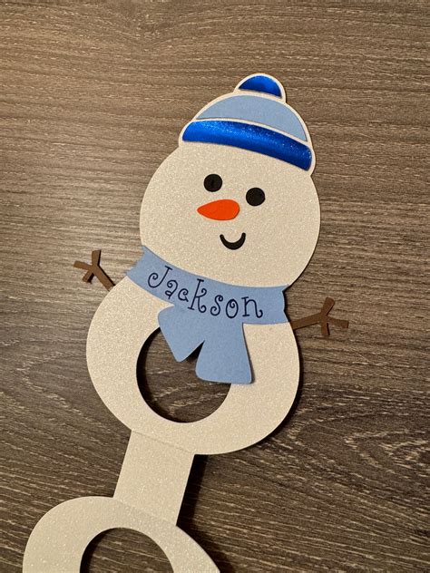 Snowman Place Card Template