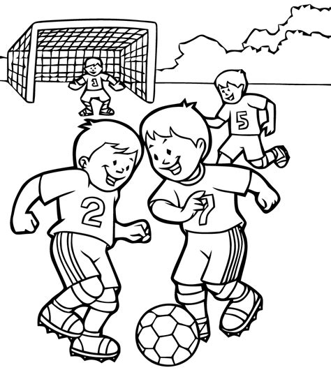 Soccer Coloring Pages Printable For Kids