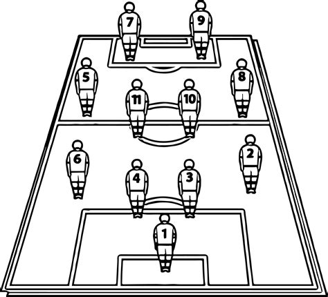 Soccer Field Coloring Page