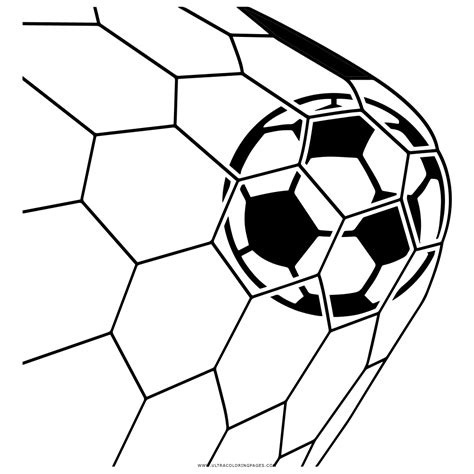 Soccer Goal Coloring Page