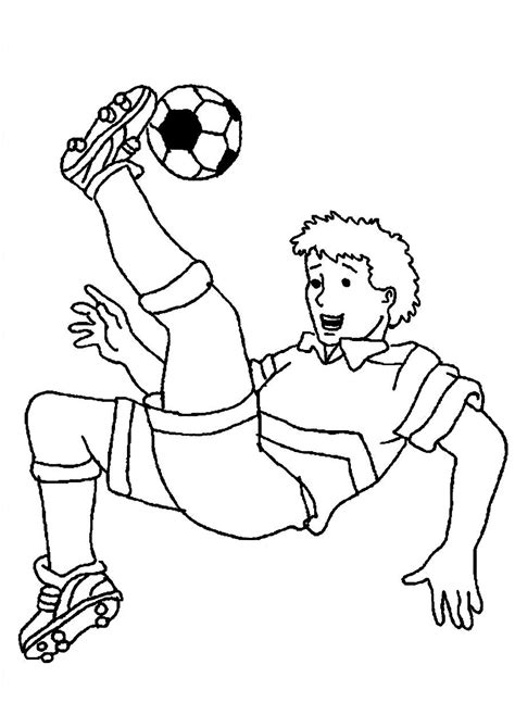 Soccer Player Coloring Page