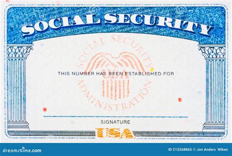 Social Security Card Template