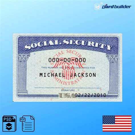 Social Security Card Template Excel