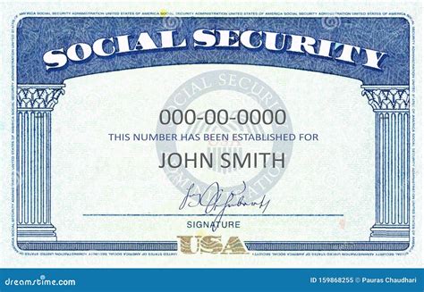 Social Security Card Template JPG