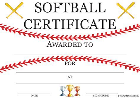 Softball Template