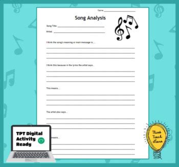 Song Analysis Template