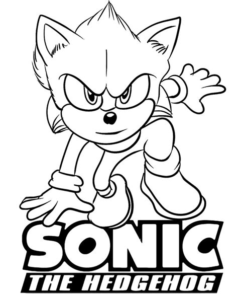 Sonic Coloring Pages For Kids