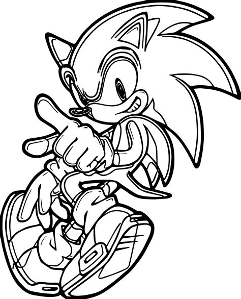 Sonic Coloring Pages For Kids To Print