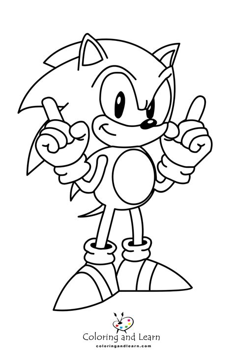 Sonic Coloring Pages for Educational Purposes