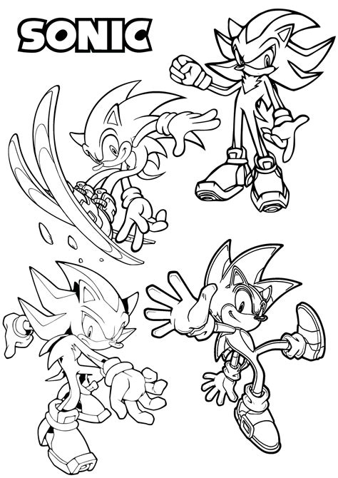 Sonic Coloring Pages with Games