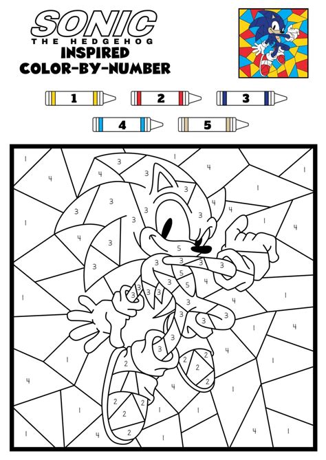 Sonic Coloring Pages with Puzzles