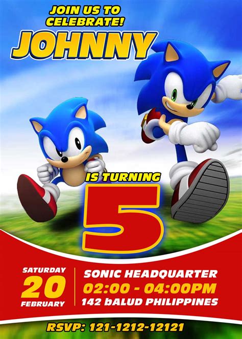 Sonic Invitation Design