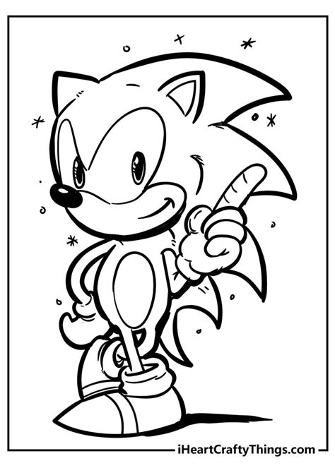 Sonic Printable Coloring Pages For Kids Free