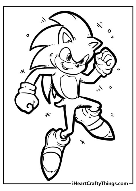 Sonic The Hedgehog Coloring Pages For Kids