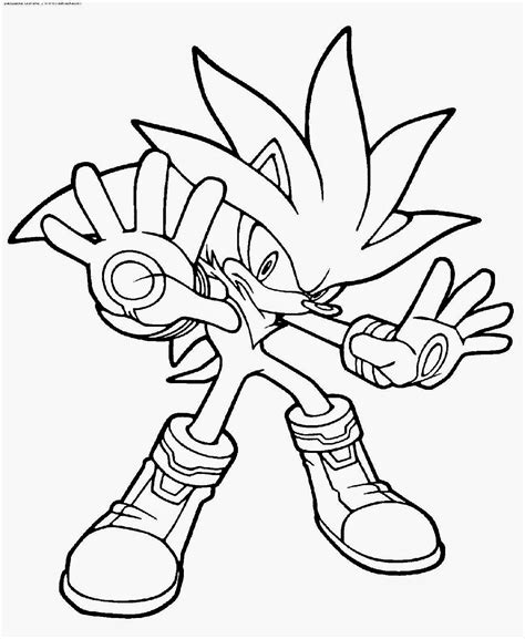 Sonic the Hedgehog character coloring page with the blue hedgehog in a running pose