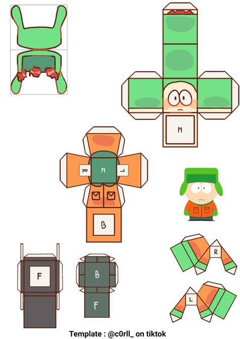 South Park Paper Doll Templates