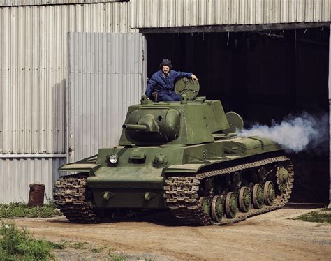 Soviet KV-1 tank, one of the heaviest Soviet tanks of WWII